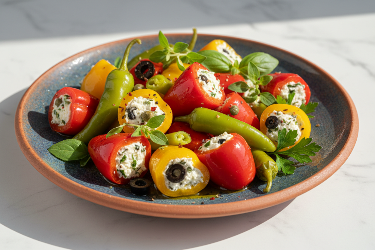 Eingelegte Paprika & Peperoni – Mediterrane Antipasti-Delikatesse